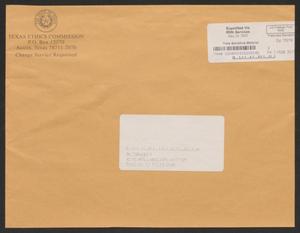 Primary view of object titled '[Envelope from Texas Ethics Commission]'.