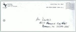 [Envelope addressed to Al Daniels]