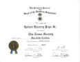 Text: [Membership Certificate, Robert Beverly Pope Jr.]