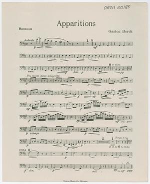 Apparitions: Bassoon Part