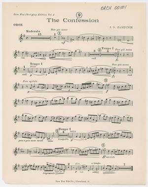 Primary view of object titled 'The Confession: Oboe Part'.