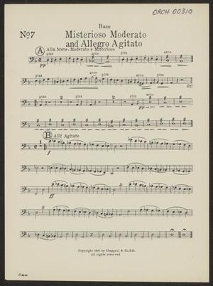 Misterioso Moderato and Allegro Agitato: Bass Part