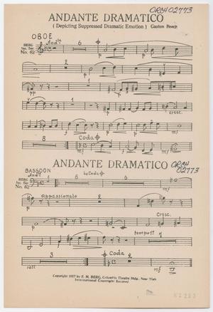 Andante Dramatico: Oboe and Bassoon Parts