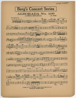 Alborada Number 109: Bassoon Part