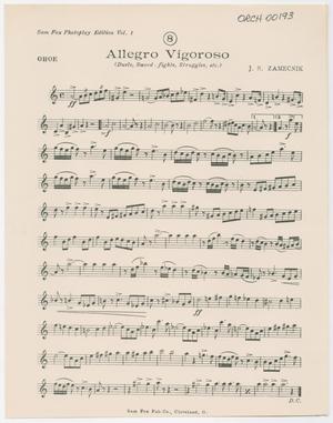 Allegro Vigoroso: Oboe Part