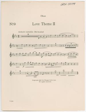 Primary view of object titled 'Love Theme 2: Oboe Part'.
