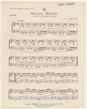 Primary view of object titled 'Storm Music: Piano Part'.