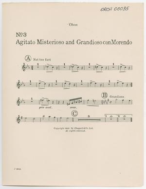 Agitato Misterioso and Grandioso con Morendo: Oboe Part