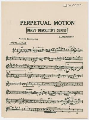Perpetual Motion: Clarinet 1 in Bb Part