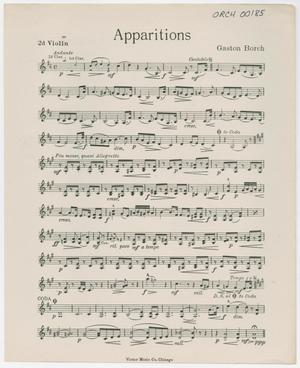 Apparitions: Violin 2 Part