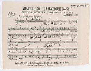 Misterioso Dramatique: Oboe Part