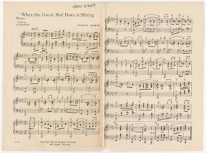 When the Great Red Dawn is Shining: Piano Part