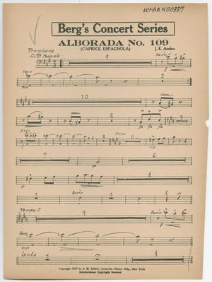 Alborada Number 109: Trombone Part