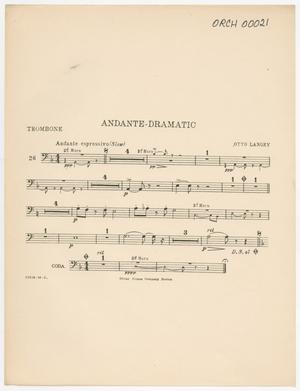 Andante-Dramatic: Trombone Part