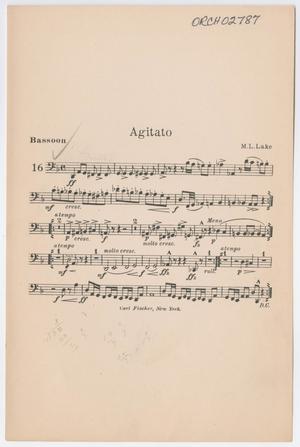 Primary view of object titled 'Agitato (Heavy): Bassoon Part'.