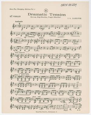 Primary view of object titled 'Dramatic Tension: Violin 2 Part'.