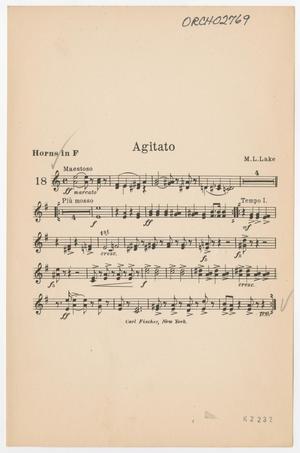 Primary view of object titled 'Agitato (Heavy): Horns in F Part'.