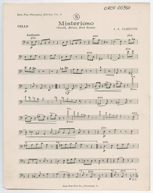 Primary view of object titled 'Misterioso: Cello Part'.