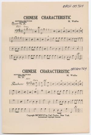 Chinese Characteristic: Bass & Trombone Parts