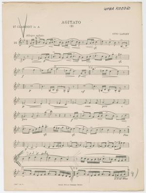 Agitato (B): Clarinet 1 in A Part
