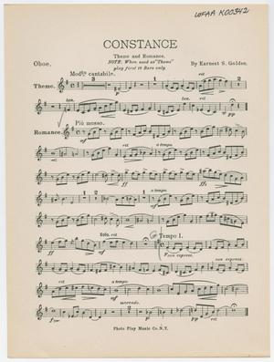 Constance: Oboe Part
