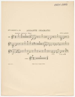 Andante-Dramatic: Cornet 2 in B♭ Part