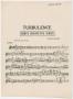 Musical Score/Notation: Turbulence: Flute Part