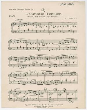 Dramatic Tension: Piano Part