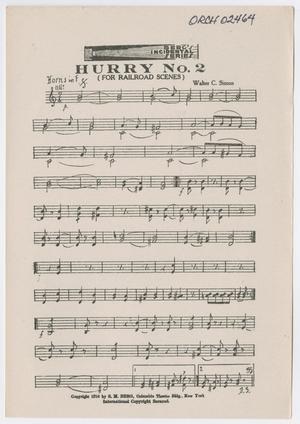 Hurry No. 2: Horns in F Part