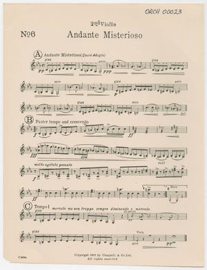 Andante Misterioso: 2nd Violin Part