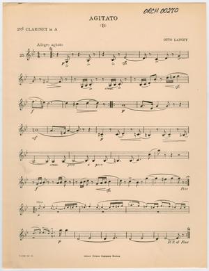 Agitato (B): Clarinet 2 in A Part