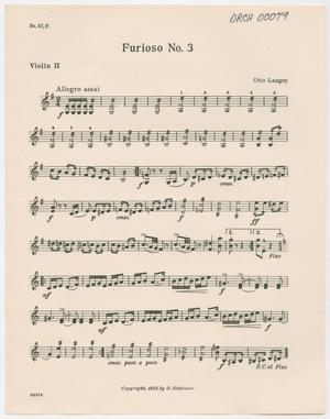 Furioso Number 3: Violin 2 Part