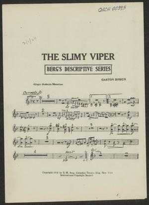 Primary view of object titled 'The Slimy Viper: Cornets in B-flat Part'.