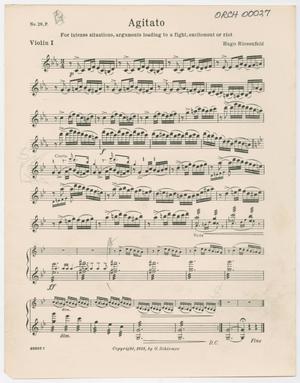Agitato: Violin 1 Part