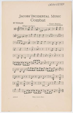 Primary view of object titled 'Combat: Violin 2 Part'.