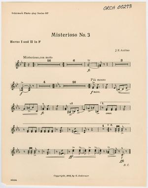 Primary view of object titled 'Misterioso Number 3: Horns 1 & 2 in F Part'.