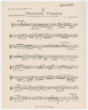 Dramatic Tension: Clarinet 2 in A Part