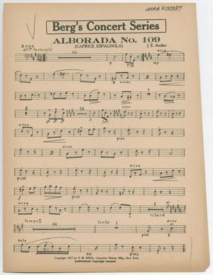 Alborada Number 109: Bass Part