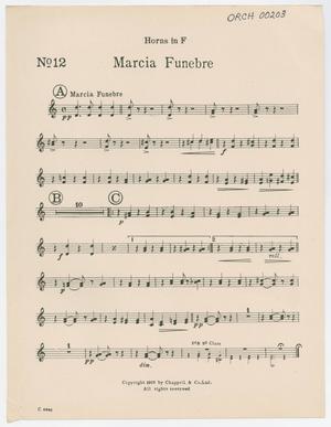 Primary view of object titled 'Marcia Funebre: Horns in F Part'.
