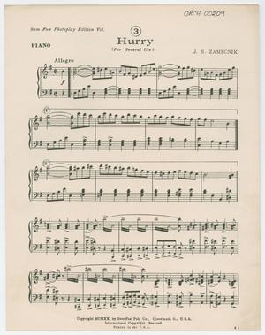 Hurry: Piano Part