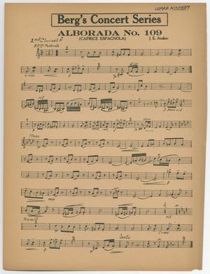 Alborada Number 109: Clarinet 2 Part