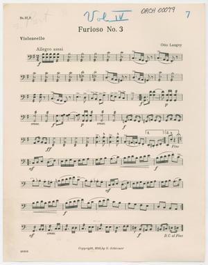 Furioso Number 3: Violoncello Part