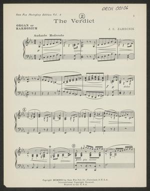 The Verdict: Organ or Harmonium Part