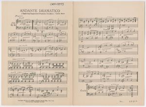 Andante Dramatico: Piano Part