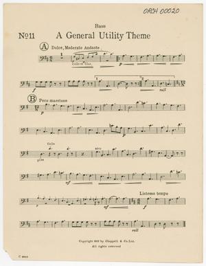 Primary view of A General Utility Theme: Bass Part