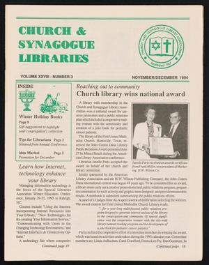 Primary view of object titled 'Church & Synagogue Libraries, Volume 28, Number 3, November/December 1994'.