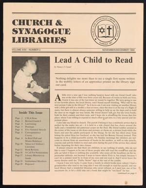 Church & Synagogue Libraries, Volume 24, Number 3, November/December 1990