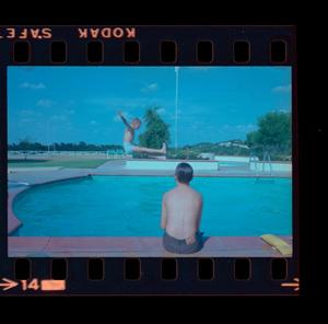 [Photograph of boys playing in a pool, 2]