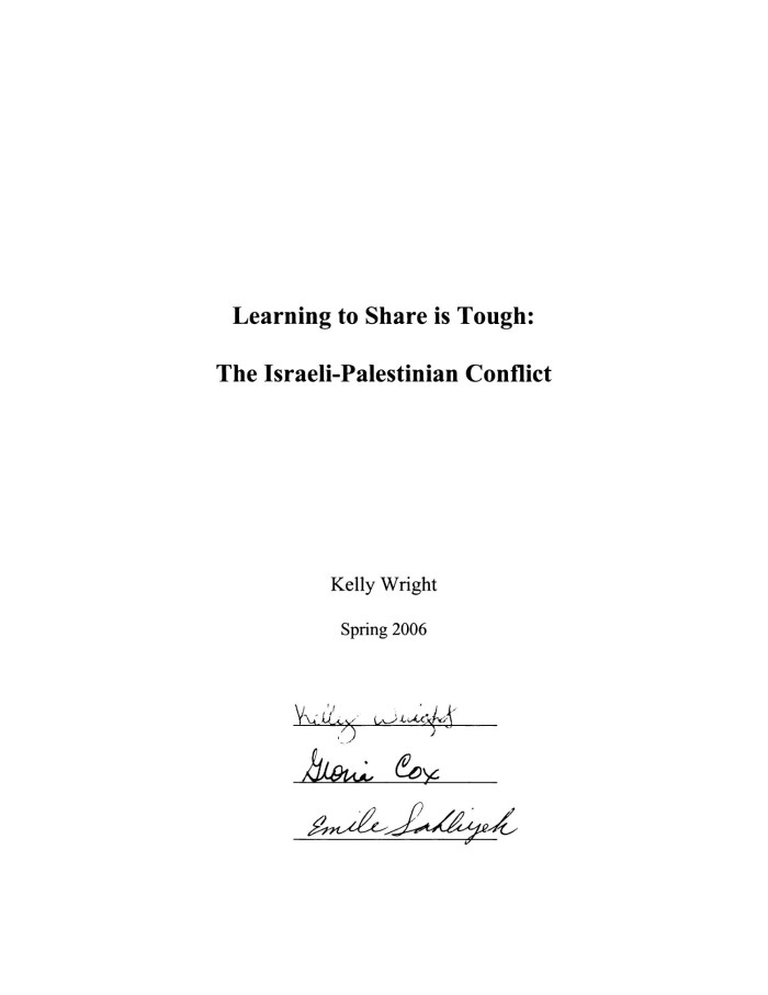 Реферат: Palestine And Israel Essay Research Paper The
