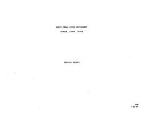Primary view of object titled 'North Texas State University Budget: 1980-1981'.